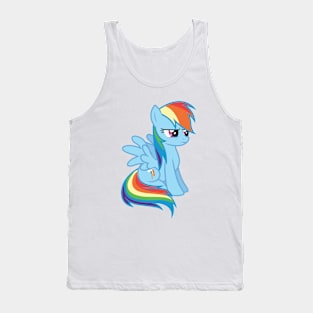 Rainbow Dash sitting Tank Top